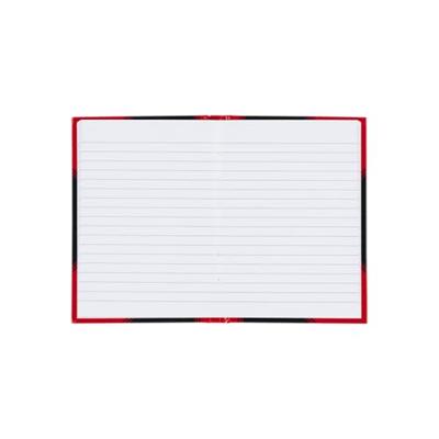 Notitieboek bantex zwart/rood a6 lijn 70gr 96vel | 6 stuks