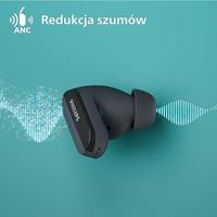 Philips TAT3508BK/00 True Wireless Hoofdtelefoon | Natuurlijk Geluid Siliconen Oordopjes | Ruisonderdrukking | Tot 21 Uur Speeltijd | Bluetooth | Microfoon | USB-C-kabel | IPX4 Waterbestendig | Zwart - thumbnail