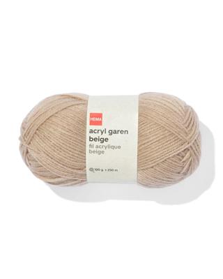 HEMA Acryl garen beige 100gram 250meter