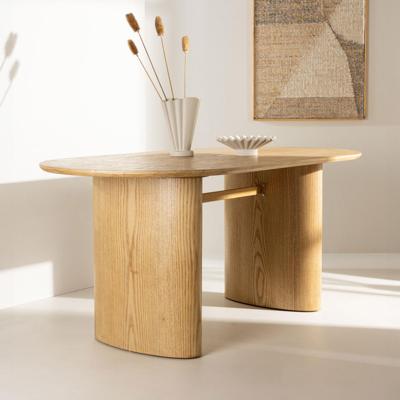 Nohr Ovale Eettafel 'Analuisa' MDF, 180 x 75cm, kleur Naturel Nohr Ovale Eettafel 'Analuisa' MDF, 180 x 75cm, kleur Naturel