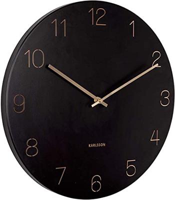 Karlsson WandklokCharm zwart - Ø 40cm - KA5762BK