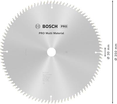 Bosch Accessories Multi Material 2608640770 Hardmetaal-cirkelzaagblad 350 x 30 x 3.2 mm Aantal tanden: 96 1 stuk(s)
