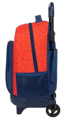 Schoolrugzak met Wielen Super Mario Trick Rood Donkerblauw 33 x 45 x 22 cm