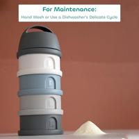 BEABA, Dosser Box, 4 compartimenten, mineraal grijs / blauw - thumbnail