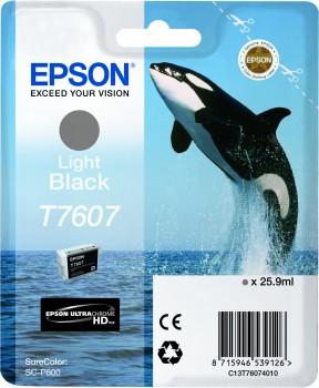 Epson inktpatroon licht zwart T 7607