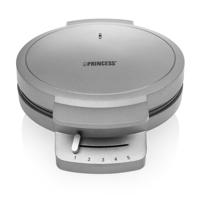 Wafelmaker Princess Princess 132380 Zwart Zilverkleurig Staal 1200 W - thumbnail