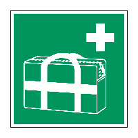 Medische noodtas - 100 x 100 mm - Sticker - thumbnail