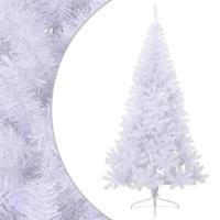 Kunstkerstboom met standaard half 240 cm PVC groen - thumbnail