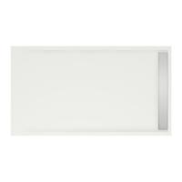 MegaBath Douchebak Easy Tray 150X90X5 cm Wit Mat Of Glans - Douchebak Mat Wit - thumbnail
