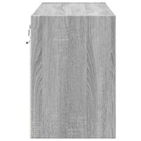 Tv-wandmeubel met LED 80x31x45 cm grijs sonoma eikenkleurig - thumbnail