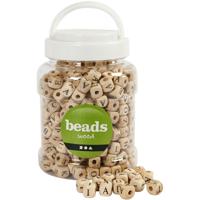 Creativ Company Houten letter kralenset, 400st. - thumbnail