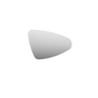 INK SP22 Spiegel - 100x4x60cm - organisch - in stalen kader - rechts aluminium wit mat 8409211 - thumbnail