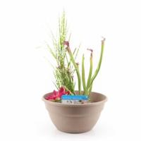 Mini vijver kunststof taupe - 2 stuks - thumbnail