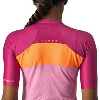 Castelli Aero Pro W fietsshirt korte mouw roze dames S - thumbnail