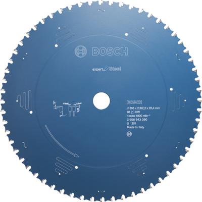 Bosch Accessories Expert for Steel 2608643061 Cirkelzaagblad 305 x 25.4 x 2.2 mm Aantal tanden: 80 1 stuk(s)