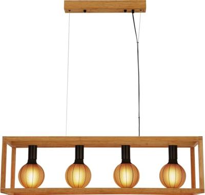 Searchlight Hanglamp EetkamerSquare Hout - 54741-4NA