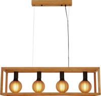 Searchlight Hanglamp EetkamerSquare Hout - 54741-4NA - thumbnail