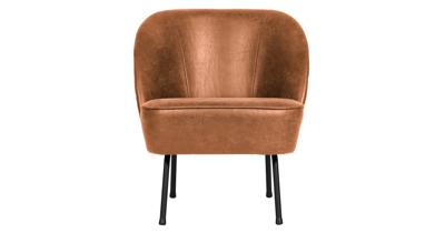 WOOOD Fauteuil 'Vogue' Eco-leder, kleur Cognac