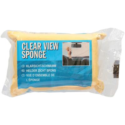 Basic Leren auto zeemspons geel