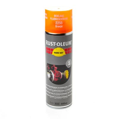 Rust-Oleum deklaag fluorescerend - Hard Hat - oranje - mat - 0.5l - spuitbus