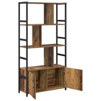 Boekenkast Oud hout 80 x 30 x 155,5 cm Bewerkt hout - thumbnail