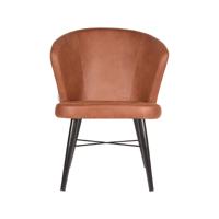 Label51 Fauteuil Wave - Cognac - Microfiber - thumbnail