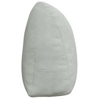 VidaXL Rugkussen lichtgrijs 160 x 24 x 50 cm fluweel - thumbnail