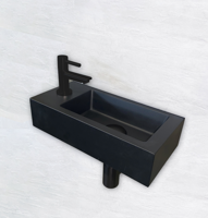Fonteinset Wiesbaden Mini Rhea 36x18x9 cm Links Mat Zwart - thumbnail