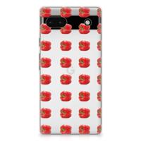Google Pixel 6A | Siliconen Case | Paprika Red - thumbnail