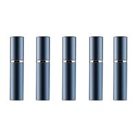5 stuks portable mini hervulbare glas parfum fijne mist verstuivers met metallic exterieur 5ml (blauw) - thumbnail