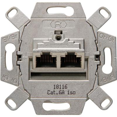 KOPP Dubbel UTP RJ45 Inbouw Stopcontact CAT6