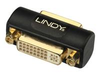 LINDY 41233 DVI Adapter [1x DVI-bus 24+5-polig - 1x DVI-bus 24+5-polig] Zwart - thumbnail