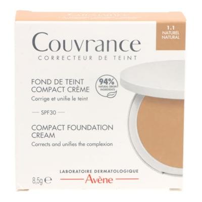 Avène Couvrance Fond de Teint Compact Crème 1.1 Naturel 8.5gr Avène Couvrance Fond de Teint Compact Crème 1.1 Naturel 8.5gr