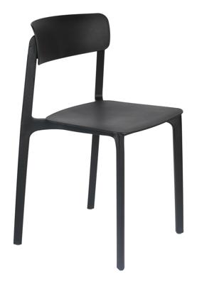 ZILT Eetkamerstoel 'Hassani' kleur Zwart ZILT Eetkamerstoel 'Hassani' kleur Zwart