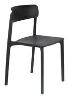 ZILT Eetkamerstoel 'Hassani' kleur Zwart - thumbnail