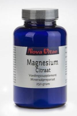 Nova Vitae Magnesium citraat poeder 250 Gram Nova Vitae Magnesium citraat poeder 250 Gram