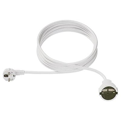 Bachmann 341.287 Stroom Verlengkabel 16 A Wit 4.00 m H05VV-F 3G 1,5 mm²