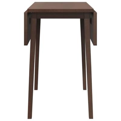 Eettafel bruin massief hout rubber Eettafel bruin massief hout rubber