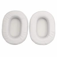 1 paar zachte spons OORWARMER hoofdtelefoon jas voor audio-Technica ATH-MSR7/M50X/M20/M40/M40X (wit) - thumbnail