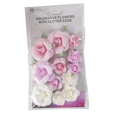 Papieren Bloemen met Glitters