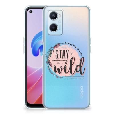OPPO A96 | OPPO A76 Telefoonhoesje met Naam Boho Stay Wild OPPO A96 | OPPO A76 Telefoonhoesje met Naam Boho Stay Wild