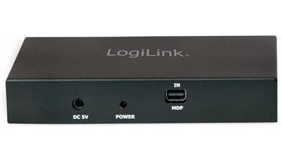 LogiLink Kabel 2 poorten Mini DisplayPort-splitter Ultra HD-geschikt 3840 x 2160 Pixel Zwart LogiLink Kabel 2 poorten Mini DisplayPort-splitter Ultra HD-geschikt 3840 x 2160 Pixel Zwart