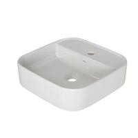 Plieger Fresno opbouwwastafel 1 kraangat 42x42cm wit 271024 - thumbnail