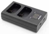 ChiliPower Canon LP-E6 / LP-E6N / LP-E6NH / LP-E6P dubbellader voor 2 accu's (tegelijk) - thumbnail