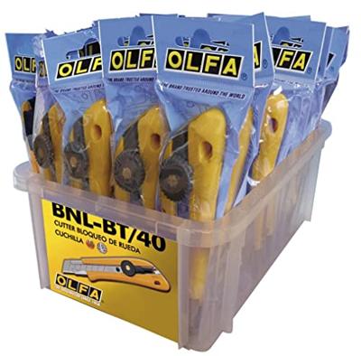 Cutter Olfa bnl-bt/40 Geel 18 mm Plastic Cutter Olfa bnl-bt/40 Geel 18 mm Plastic