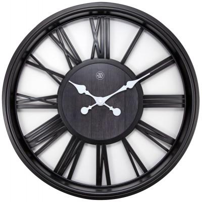 NeXtime NX-7346ZW Wandklok NXt Quebec Dia 51cm Kunststof Zwart