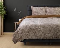 Dreamhouse Signature Velvet Katoen Aria Bruin 200 x 220 cm - thumbnail