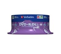 Verbatim DVD + R Double Layer 8,5 GB - 8x brandsnelheid, AZO-technologie, krasbescherming, 25 Pack Spindle - thumbnail