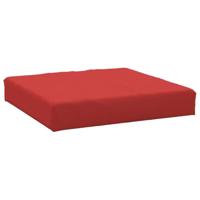 VidaXL Palletkussen 60x60x9,5 cm oxford stof rood - thumbnail