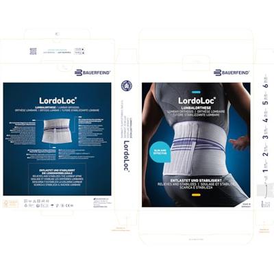 Bauerfeind LordoLoc Rugbrace - 1 - Grijs